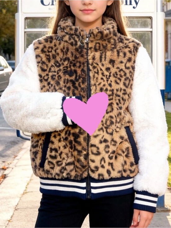 Urban Republic Other - Urban Republic Girls Leopard Faux-Fur Jacket, Very Soft, Like New